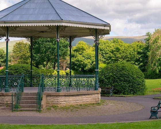 Image of a gazebo in a park
