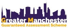 Badge for Greater Manchester Guaranteed Assessment Scheme. 