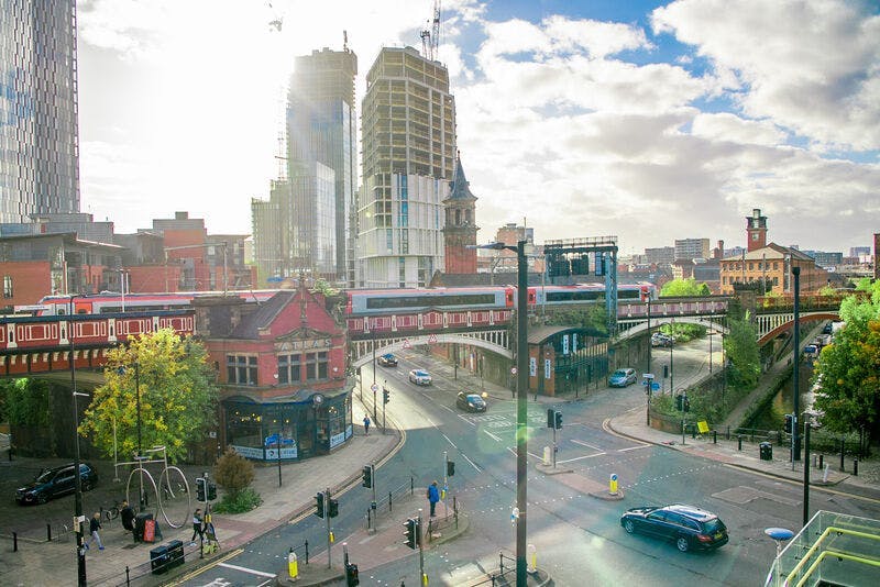 image of manchester on a sunny day